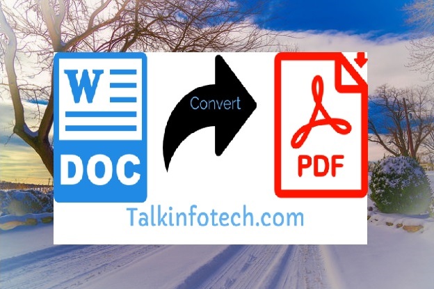 convert word to pdf online