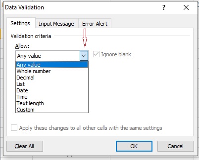 how to create drop down list in excel