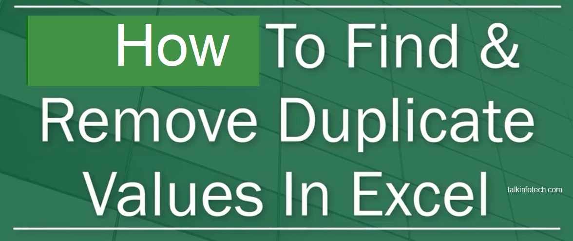 how to find duplicates in excel