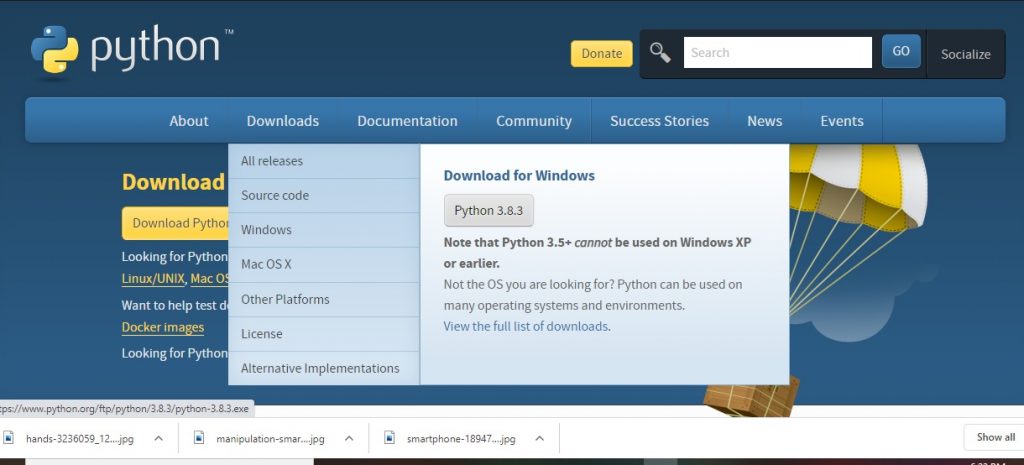 how to install python on windows 10